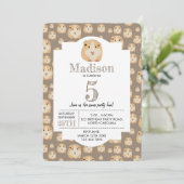 Gepersonaliseerd kaarshamster Pattern Birthday Par Kaart (Staand voorkant)