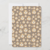 Gepersonaliseerd kaarshamster Pattern Birthday Par Kaart (Achterkant)