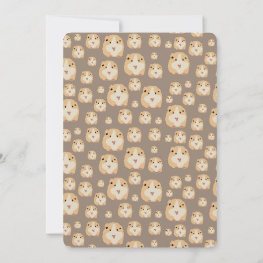 Gepersonaliseerd kaarshamster Pattern Birthday Par Kaart (Achterkant)