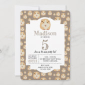 Gepersonaliseerd kaarshamster Pattern Birthday Par Kaart (Voorkant)