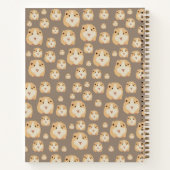 Gepersonaliseerd kaarshamsterpatroon notitieboek (Achterkant)