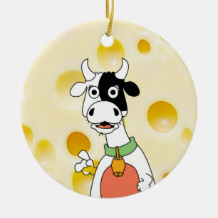 Gepersonaliseerd kaashoofd van Wisconsin Funny Ker Keramisch Ornament
