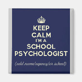 Gepersonaliseerd Kalm blijven Ik ben een School Ps Magneet (Voorkant)
