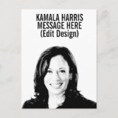 Gepersonaliseerd Kamala Harris Briefkaart (Voorkant)