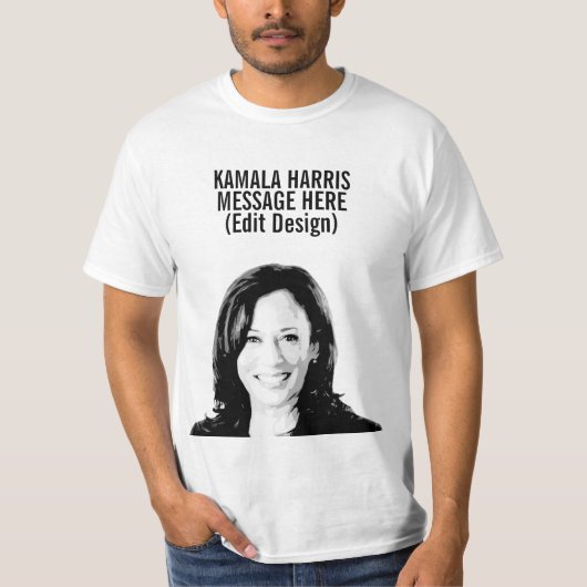Gepersonaliseerd Kamala Harris T-shirt (Voorkant)