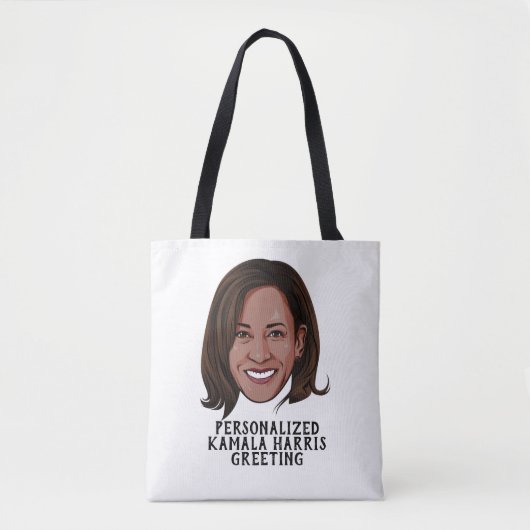 Gepersonaliseerd Kamala Harris Tote Bag (Voorkant)