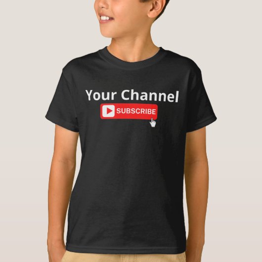 Gepersonaliseerd kanaalabonnement T-Shirt (Voorkant)