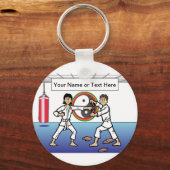 Gepersonaliseerd Karaat - Mannelijke en Vrouw Cart Sleutelhanger (Voorkant)