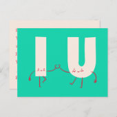 Gepersonaliseerd - Karakter Verbindingen Briefkaart (Voorkant / Achterkant)