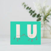 Gepersonaliseerd - Karakterverbindingen Briefkaart (Staand voorkant)