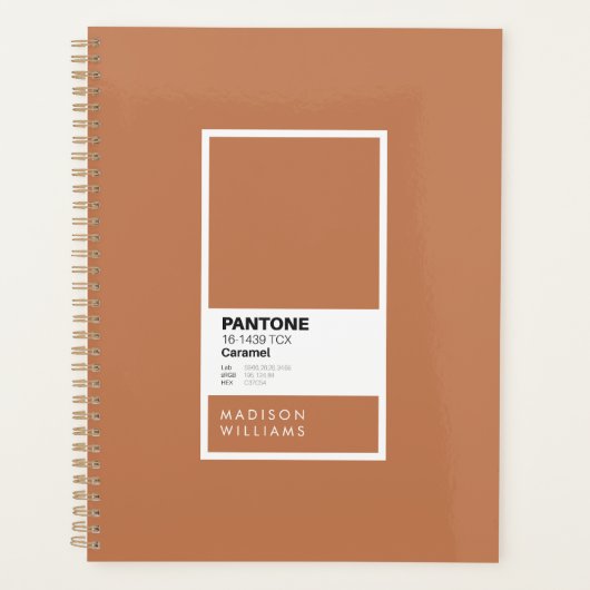 Gepersonaliseerd karamel Notitieboek | Aangepaste  (Voorkant)