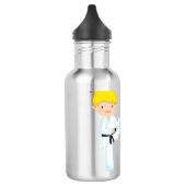 Gepersonaliseerd Karate Girl Waterfles (Links)