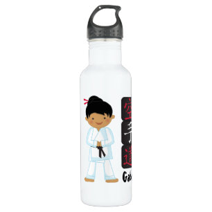 Gepersonaliseerd Karate Girl Waterfles