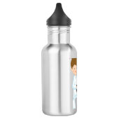 Gepersonaliseerd Karate Girl Waterfles (Links)