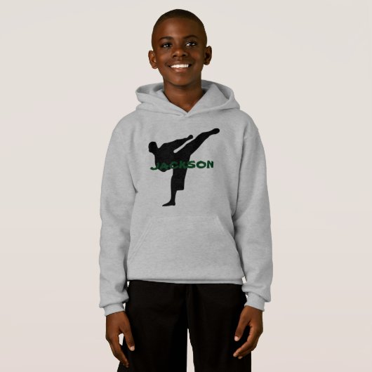 Gepersonaliseerd Karate Hoodie (Voorkant volledig)