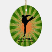 Gepersonaliseerd Karate Ornament (Rechts)