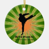 Gepersonaliseerd Karate Ornament (Voorkant)