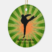 Gepersonaliseerd Karate Ornament (Links)