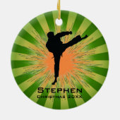 Gepersonaliseerd Karate Ornament (Achterkant)