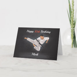 Gepersonaliseerd Karate/Tae Kwon Do Birthday Card Kaart