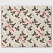 Gepersonaliseerd kardinaal inpakpapier (Vlak)