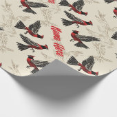 Gepersonaliseerd kardinaal inpakpapier (Hoek)