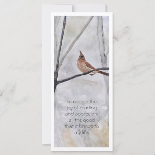 Gepersonaliseerd kardinaal reus Bladwijzer (Achterkant)