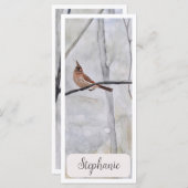 Gepersonaliseerd kardinaal reus Bladwijzer (Voorkant / Achterkant)