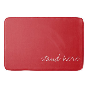 Gepersonaliseerd kardinaal rood badmat
