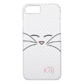 Gepersonaliseerd Kat gezicht Case-Mate iPhone Case (Achterkant)