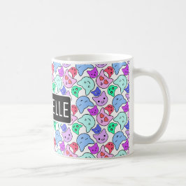 Gepersonaliseerd Kat Kawaii Koffiemok