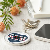 Gepersonaliseerd kat mam Kat Love Heart Sleutelhanger (Zijkant)