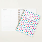 Gepersonaliseerd kat met kleurrijke planner (Display)