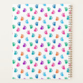 Gepersonaliseerd kat met kleurrijke planner (Achterkant)