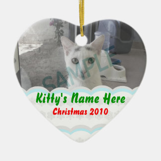 Gepersonaliseerd Kat Ornament