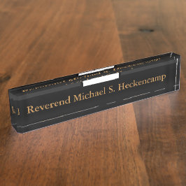Gepersonaliseerd katholiek priest Clergy Name Bord Naambordje