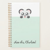 Gepersonaliseerd Kawaii Animal - Panda Planner (Voorkant)