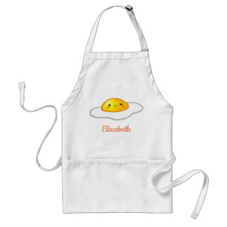 Gepersonaliseerd Kawaii Egg Apron Standaard Schort