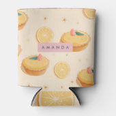 Gepersonaliseerd Kawaii Lemon Tart Patroon Blikjeskoeler (Voorkant)
