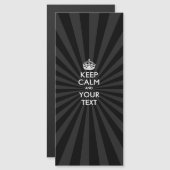 Gepersonaliseerd KEEP CALM en jouw tekst op burst (Voorkant / Achterkant)