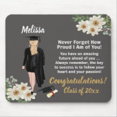 Gepersonaliseerd Keepsake-Afstuderen Muismat (Voorkant)