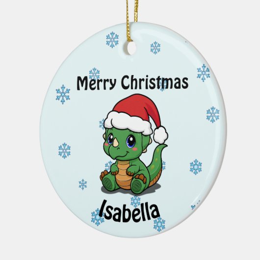 Gepersonaliseerd keramisch keramisch keramisch ker ornament (Links)