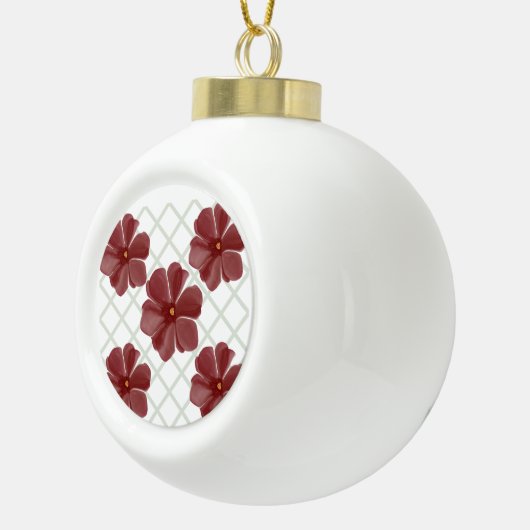 Gepersonaliseerd Keramische Bal Ornament (Rechts)