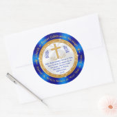 Gepersonaliseerd, kerkelijke Stickers, gunsten, en Ronde Sticker (Envelop)