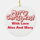 Gepersonaliseerd kerst Cocker Dog Keramisch Ornament (Achterkant)