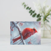 Gepersonaliseerd Kerst Kardinaal Briefkaart, Brief Briefkaart (Staand voorkant)