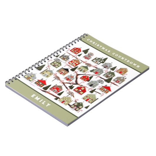 Gepersonaliseerd Kerst Notitieboek (Linkerzijde)