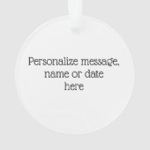Gepersonaliseerd kerst Scottie Dog Ornament (achterkant)