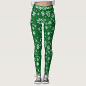 Gepersonaliseerd kerst Sokken Leggings (Voorkant)