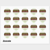 GEPERSONALISEERD KERST STICKER :: candyfloss 2 (Vel)